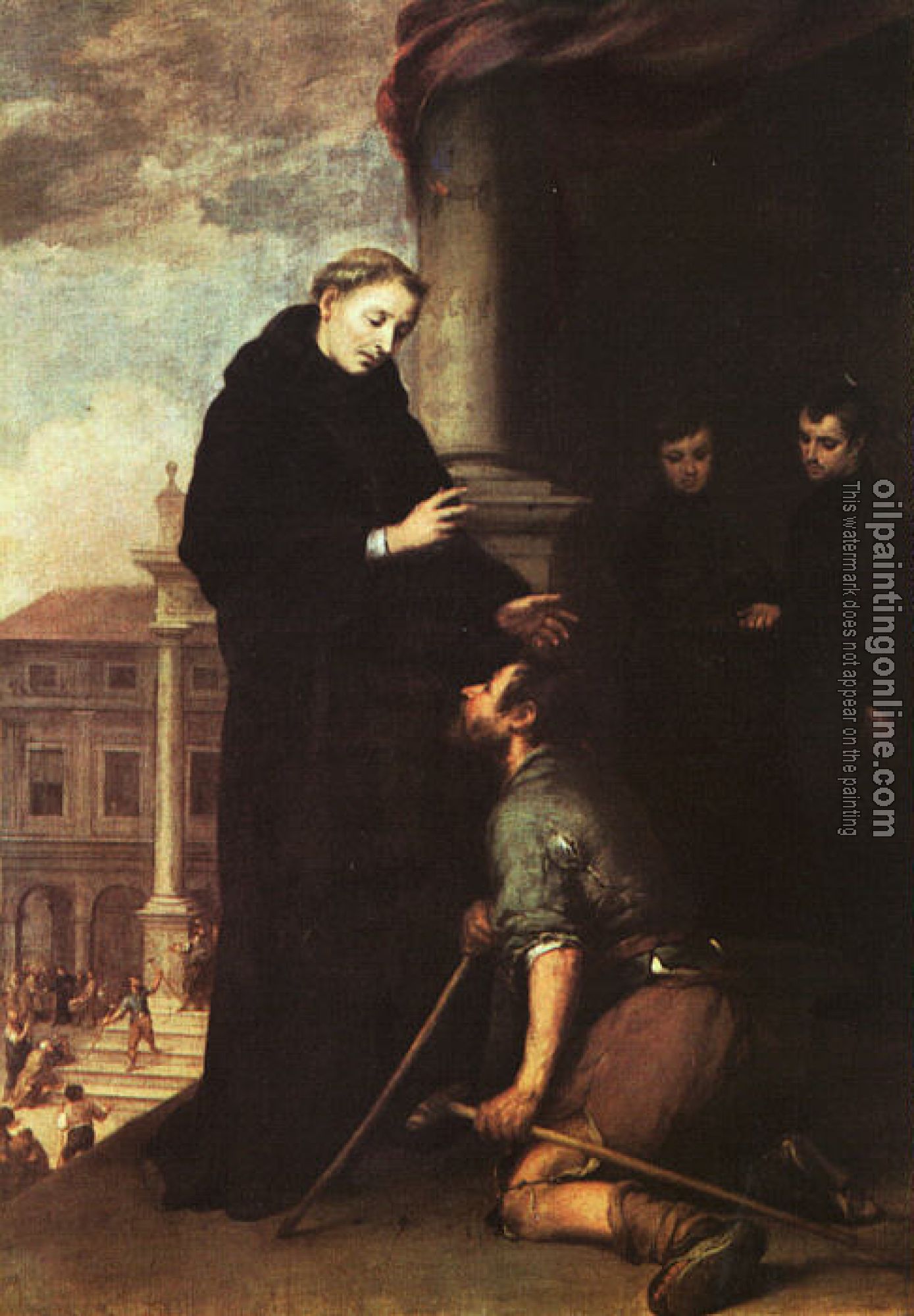 Murillo, Bartolome Esteban - St  Thomas of Villanueva Distributing Alms